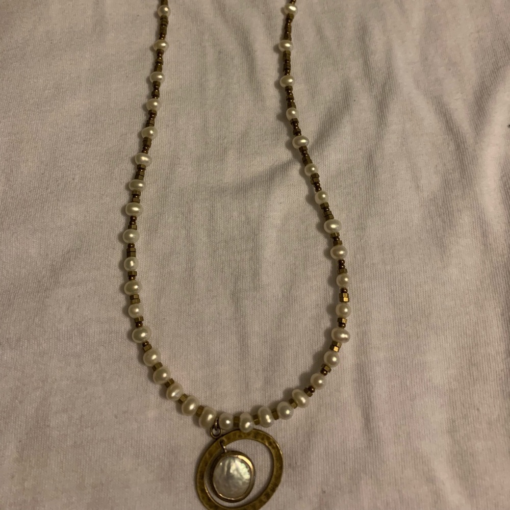 Necklace and earrings